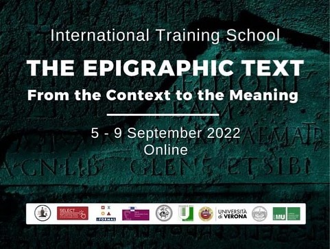 2022: Training School The Epigraphic Text